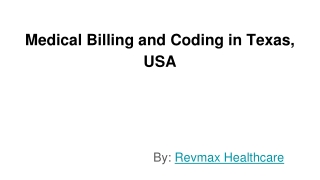 Medical Billing and Coding in Texas, USA