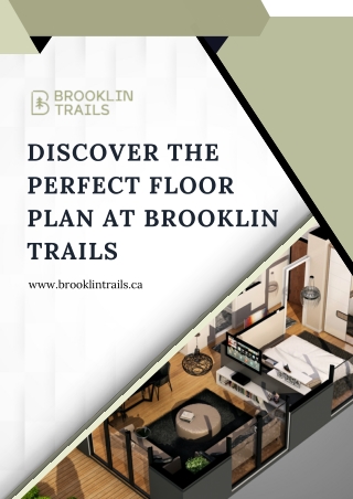 Discover the Perfect Floor Plan at Brooklin Trails