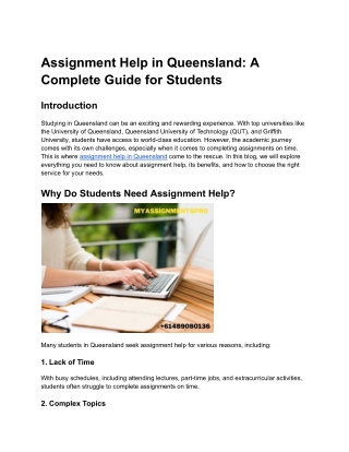 Assignment Help in Queensland_ A Complete Guide for Students