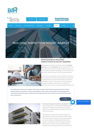 Building Inspection Mount Barker