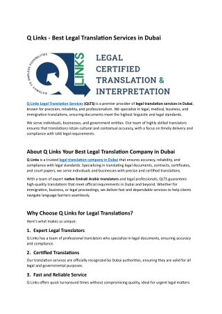 Q Links Legal Tranlation Services in Dubai (1)