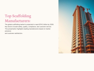 Scaffolding Manufacturer & Suppliers