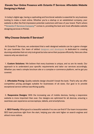 website designing services in mohali