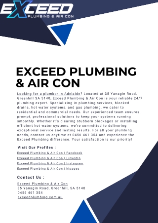 Exceed Plumbing & Air Con