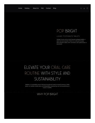 POP Bright Luxury - Eco-Friendly Oral Care for a Brighter Smile