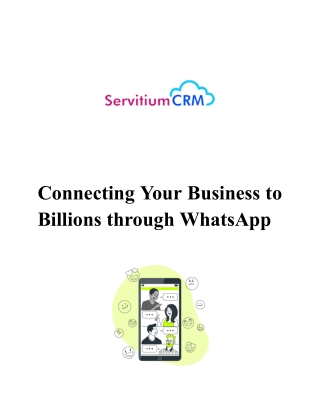Connecting Your Business to Billions through WhatsApp