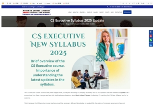CS Executive 2025: Syllabus Changes and How to Prepare