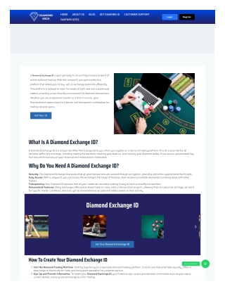 Diamond Exchange Id number