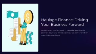 Haulage Finance