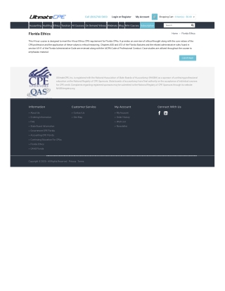 Florida CPA Ethics Courses