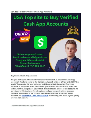 USA Top site to Buy Verified Cash App Accounts