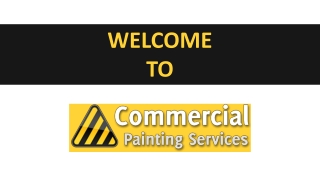 Commercial Industrial Painting Services