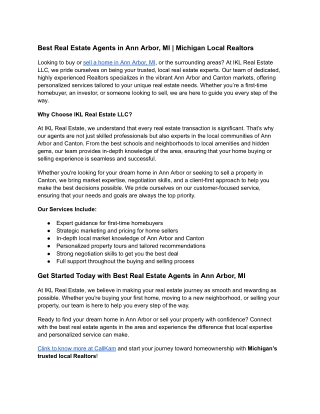 Best Real Estate Agents in Ann Arbor, MI | Michigan Local Realtors