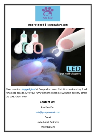 Dog Pet Food  Pawpawkart