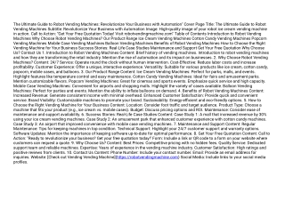 robot vending machine