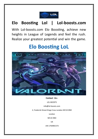 Elo Boosting Lol  Lol-boosts