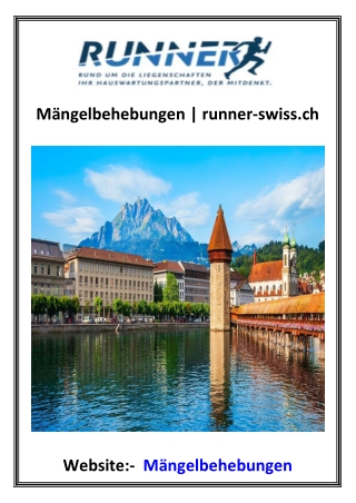 Mängelbehebungen  runner-swiss.ch