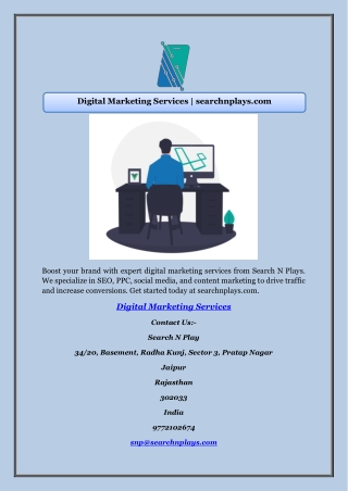 Digital Marketing Services | searchnplays.com