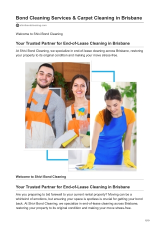 End of lease cleaning in brisbane