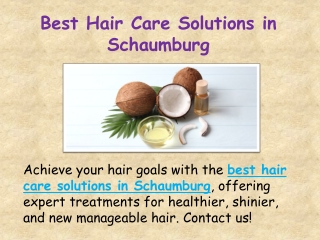 Best Hair Care Solutions in Schaumburg