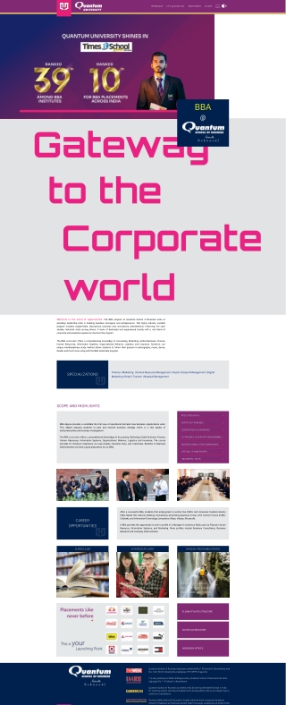 BBA MBM Colleges in Uttarakhand | Quantum University