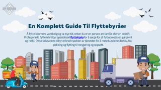 En Komplett Guide Til Flyttebyråer, Flyttehjelp Og Bedriftsflytting