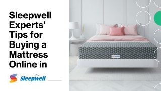 Sleepwell Experts' Tips for Buying a Mattress Online in Dubai