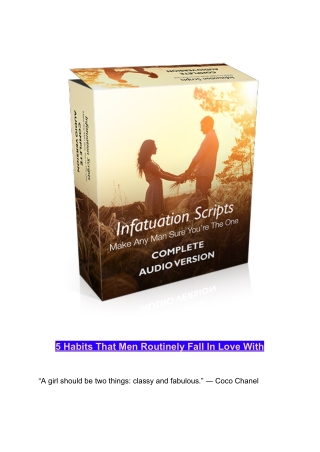 Infatuation Scripts: Unlock His Heart and Make Him Yours