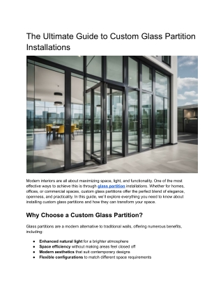 The Ultimate Guide to Custom Glass Partition Installations (1)