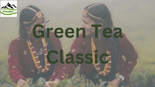 Green Tea Classic – Timeless Refreshment and Wellness