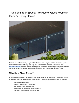Transform Your Space_ The Rise of Glass Rooms in Dubai's Luxury Homes (1)