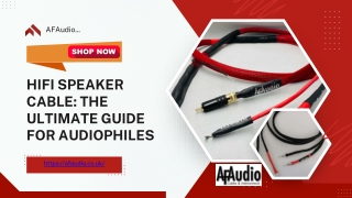 HiFi Speaker Cables For Pure Sound Quality