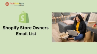 shopify store owners email list