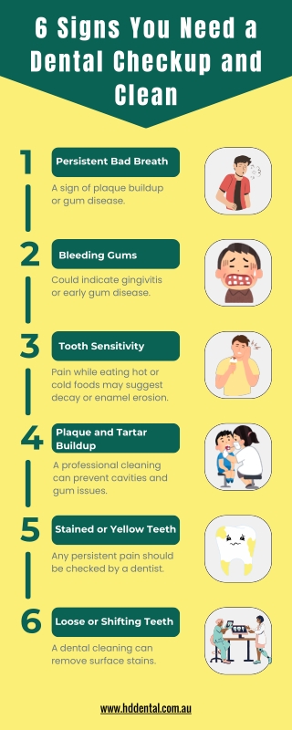6 Signs You Need a Dental Checkup and Clean