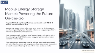 Mobile Energy Storage Market