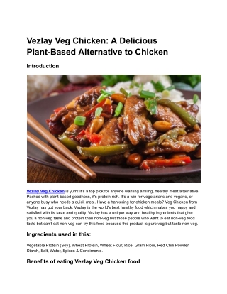 Vezlay Veg Chicken