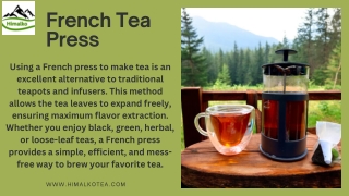 French Tea Press – Elevate Your Brewing Experience