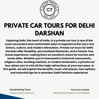 Private car tours for Delhi Darshan