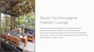 Palettencouch bauen