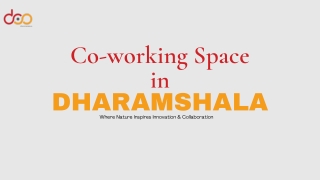 Co-working Space in Dharamshala
