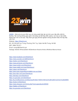 Nhà Cái 23WIN