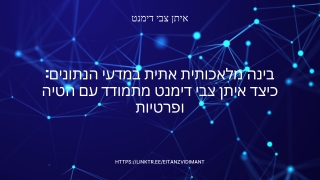 בינה מלאכותית ללא הטיה: אסטרטגיות אתיות עבור מדעני נתונים איתן צבי דימנט