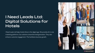 Digital Solutions For Hotels