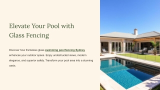 Elevate Your Pool with Glass Fencing