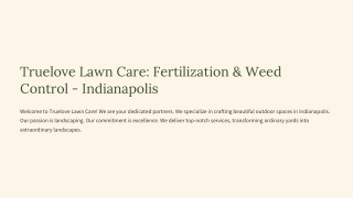 Fertilization and Weed Control Indianapolis