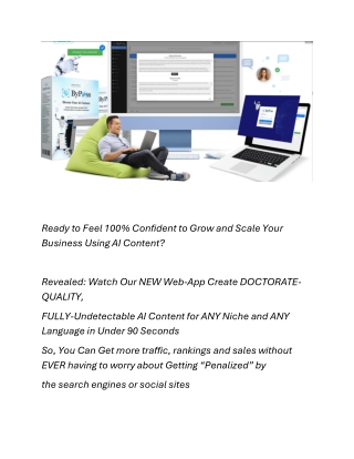 Ready to Feel 100% Confident To Grow and Scale Your Business