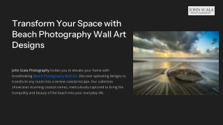 Transform Your Space with Beach Photography Wall Art Designs