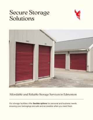 Affordable and Reliable Storage Services in Edmonton