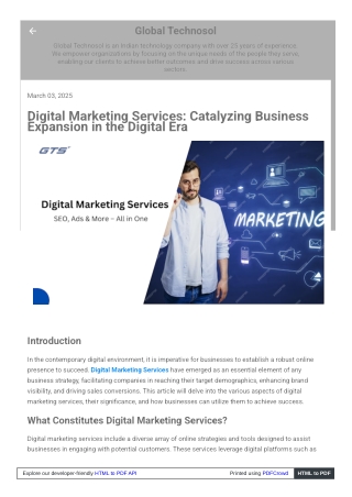 Fostering Growth through Digital Marketing Solutions