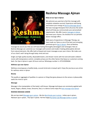 Reshma Massage